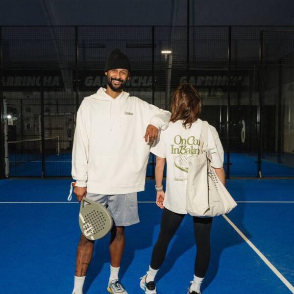 OnCourt. In Balance. Heavy Cotton Tee, Creme